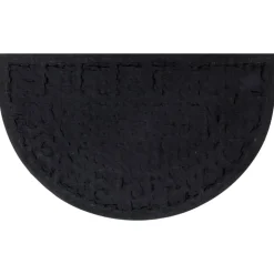 vidaXL Deurmat halfrond 45x75 cm rubber en kokosvezel