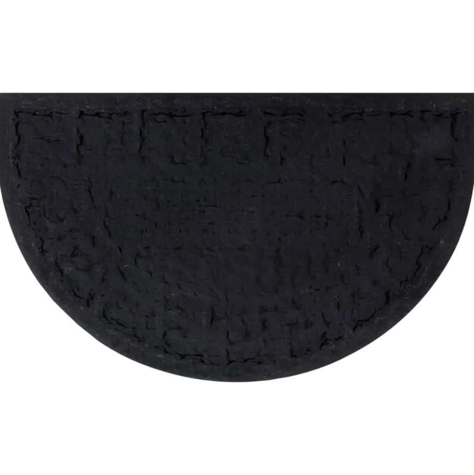 vidaXL Deurmat halfrond 45x75 cm rubber en kokosvezel