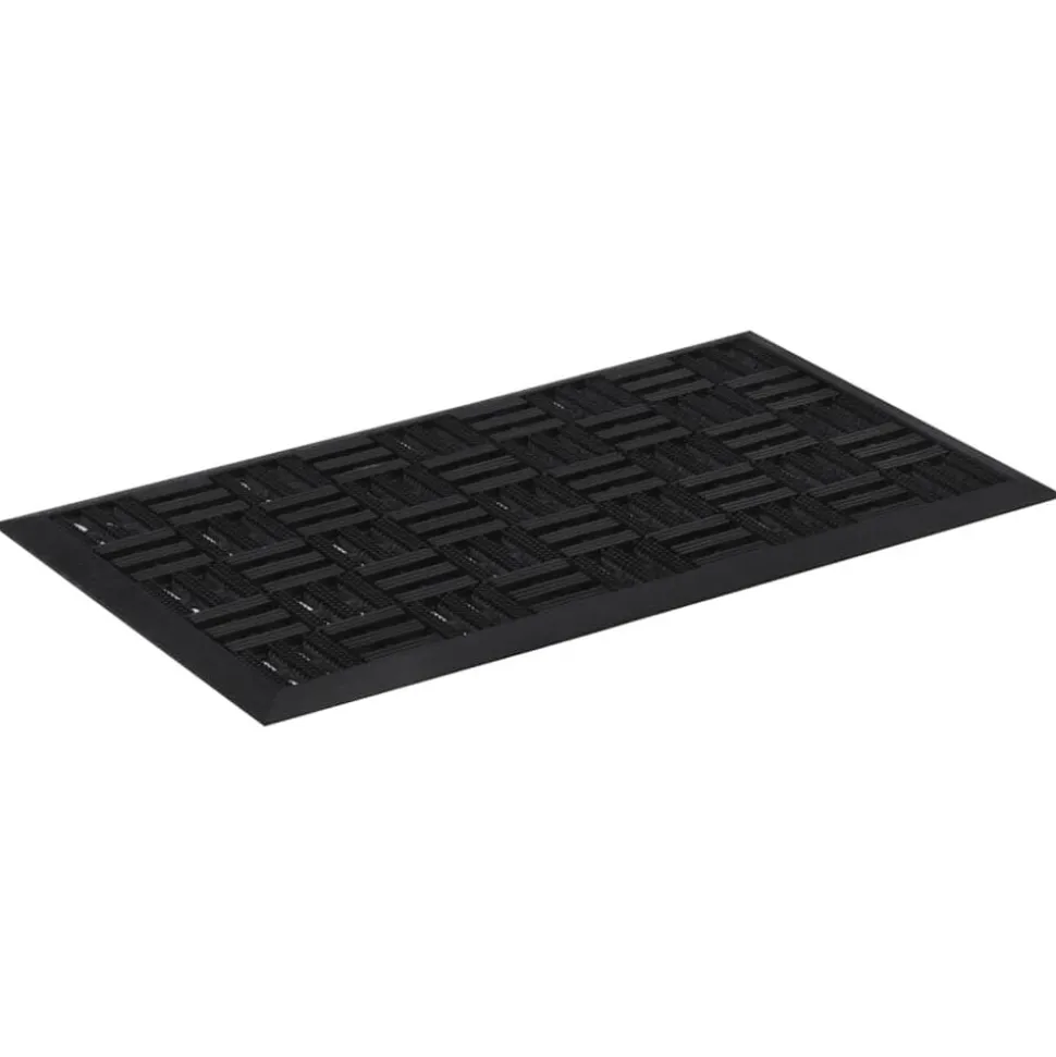 vidaXL Deurmat rechthoekig 45x75 cm rubber