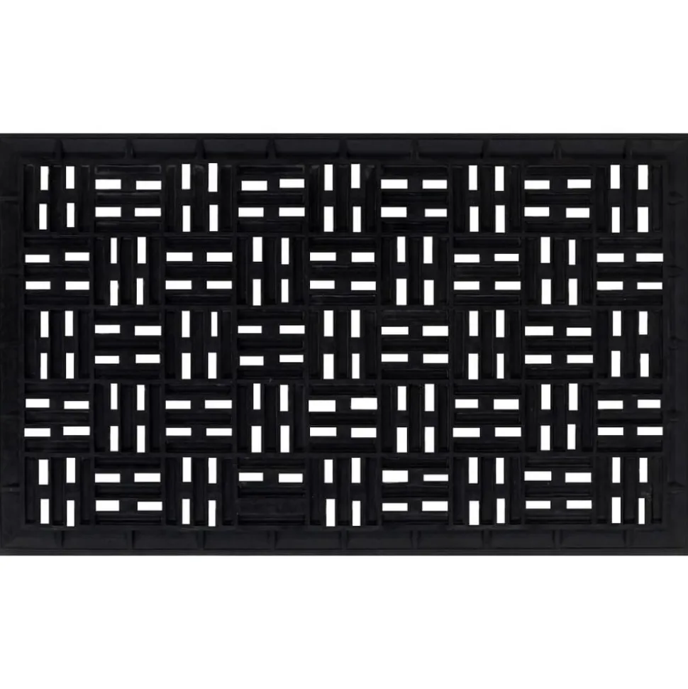 vidaXL Deurmat rechthoekig 45x75 cm rubber