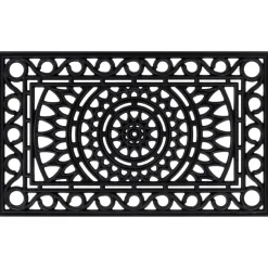 vidaXL Deurmat rechthoekig 45x75 cm rubber
