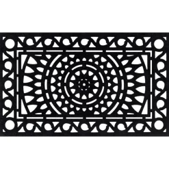 vidaXL Deurmat rechthoekig 45x75 cm rubber