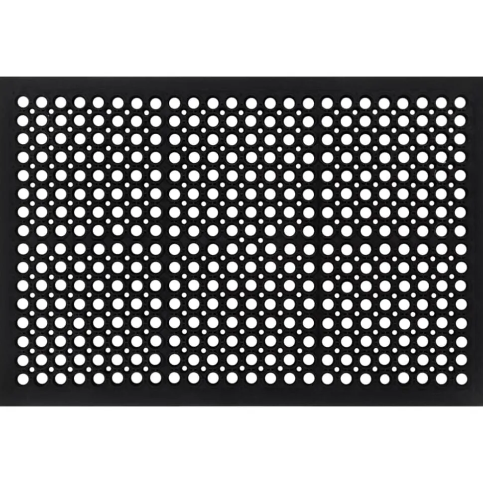 vidaXL Deurmat rechthoekig 60x90 cm rubber