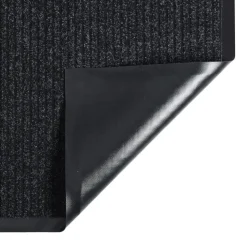 vidaXL Deurmat 40x60 cm gestreept antracietkleurig
