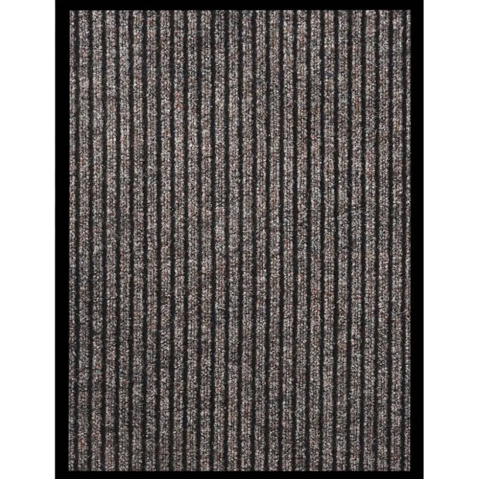 vidaXL Deurmat 40x60 cm gestreept beige