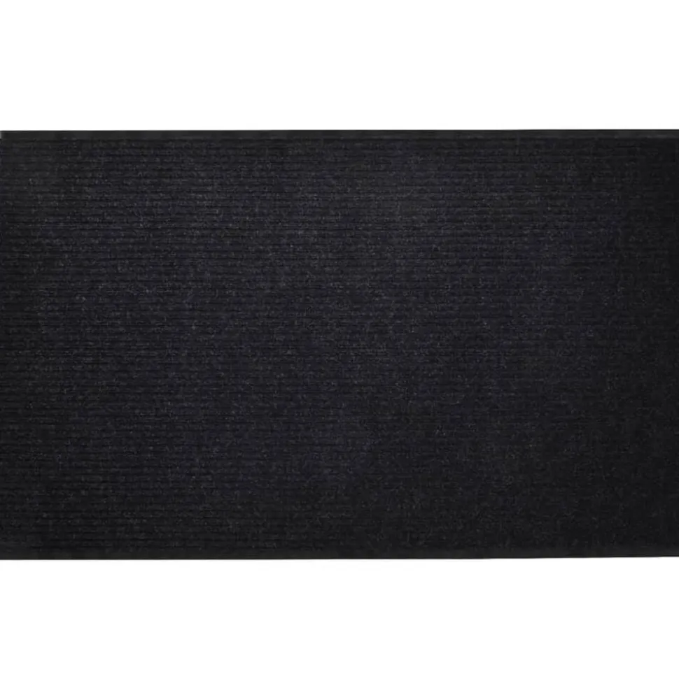 vidaXL Deurmat 90x60 cm PVC zwart
