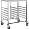 vidaXL Dienbladenwagen met 12 GN-bakken 75x55x87 cm roestvrij staal