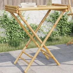 vidaXL Dienbladtafel inklapbaar 70,5x42,5x80 cm bamboe