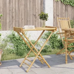 vidaXL Dienbladtafel inklapbaar 70,5x42,5x80 cm bamboe
