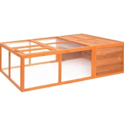 vidaXL Dierenhok voor buiten 150x100x50 cm massief vurenhout