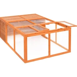vidaXL Dierenhok voor buiten 150x100x50 cm massief vurenhout