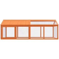 vidaXL Dierenren 200x112,5x74 cm massief grenenhout bruin