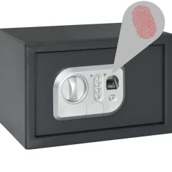 vidaXL Digitale kluis met slot Donkergrijs 31 x 20 x 20 cm Staal