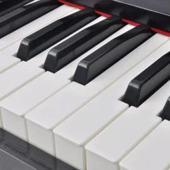 vidaXL Digitale piano met pedalen 88 toetsen zwart