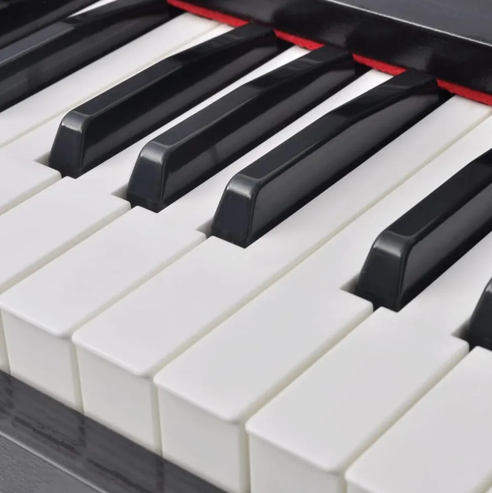 vidaXL Digitale piano met pedalen 88 toetsen zwart