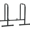 vidaXL Dip Bar Zwart 116 x 66 x 74,5 cm Gepoedercoat staal