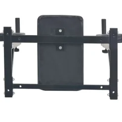 vidaXL Dipstation fitnessapparaat wandgemonteerd zwart