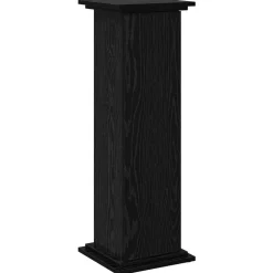 vidaXL Displaystand met plank Zwart Eiken 31 x 30 x 90 cm Bewerkt hout