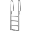 vidaXL Dok/zwembadladder met 4 treden aluminium 167 cm