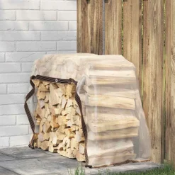 vidaXL Doorzichtig zeildoek met zeilringen 1x2 m PVC