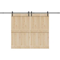 vidaXL Doos met onderdelen voor schuifdeur 366 cm staal zwart