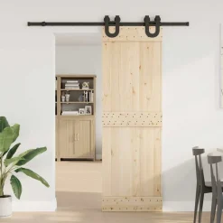 vidaXL Doos met onderdelen voor schuifdeur 183 cm staal zwart