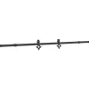 vidaXL Doos met onderdelen voor schuifdeur 213,5 cm staal zwart