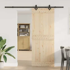 vidaXL Doos met onderdelen voor schuifdeur 213,5 cm staal zwart