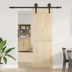 vidaXL Doos met onderdelen voor schuifdeur 183 cm staal zwart
