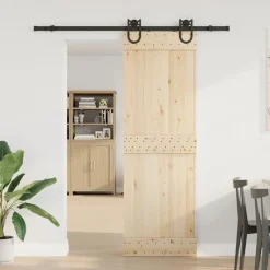 vidaXL Doos met onderdelen voor schuifdeur 183 cm staal zwart