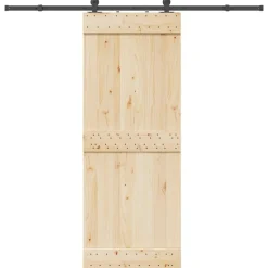 vidaXL Doos met onderdelen voor schuifdeur 213,5 cm staal zwart