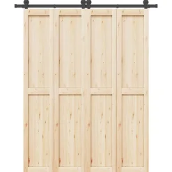 vidaXL Doos met onderdelen voor schuifdeur 183 cm staal zwart