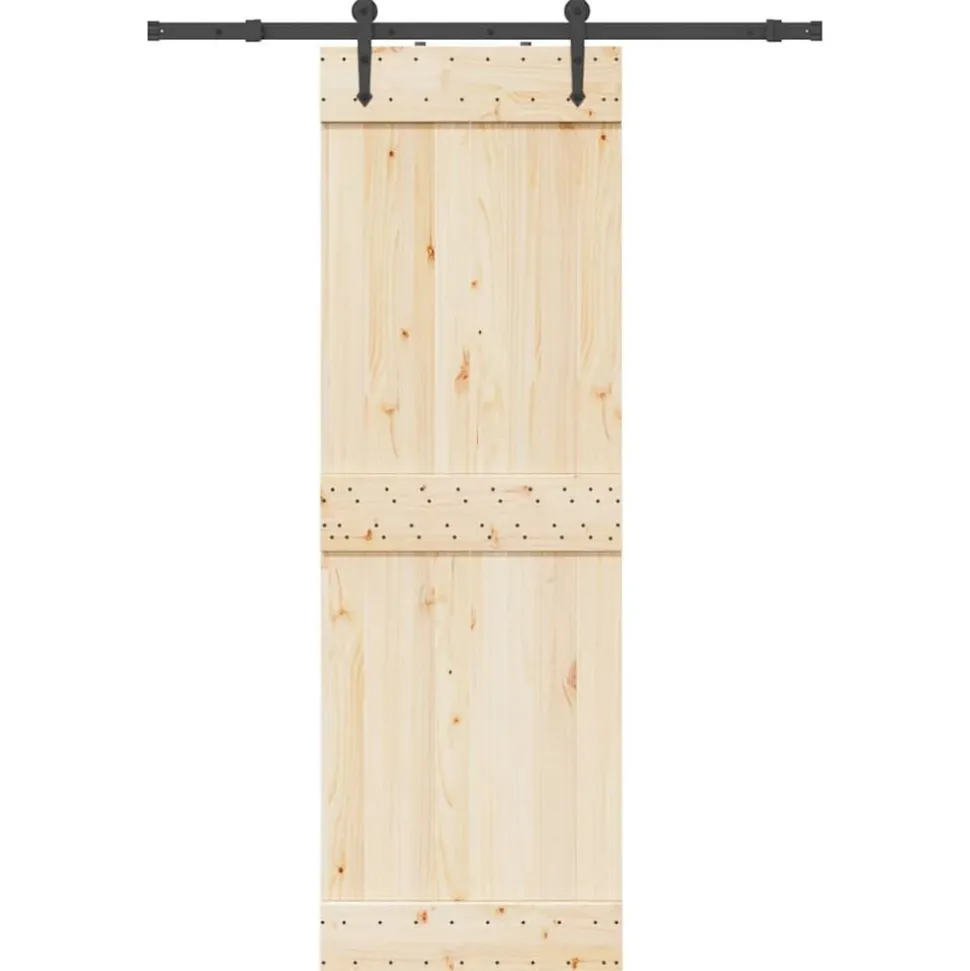 vidaXL Doos met onderdelen voor schuifdeur 152,5 cm staal zwart