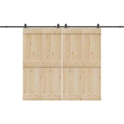 vidaXL Doos met onderdelen voor schuifdeur 366 cm staal zwart