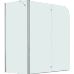 vidaXL Douche klapwand 120x68x130 cm ESG