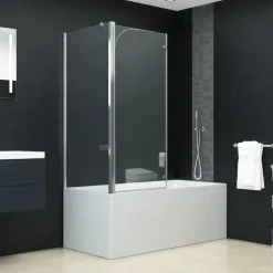 vidaXL Douche klapwand 120x68x130 cm ESG