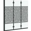 vidaXL Douche Omhulsel Zwart en transparant 130 x 130 cm gehard glas