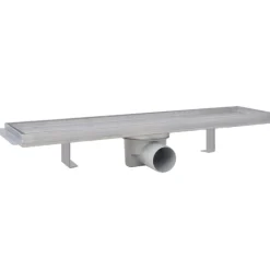 vidaXL Doucheafvoer 2 st rechthoekig 530x140 mm roestvrij staal