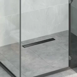 vidaXL Doucheafvoer 2-in-1 met 360° Sifon Zwart 50 cm