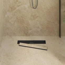 vidaXL Doucheafvoer 2-in-1 met 360° Sifon Zwart 50 cm
