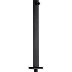 vidaXL Douchearm vierkant 40 cm roestvrij staal 201 zwart