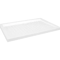vidaXL Douchebak met noppen 70x100x4 cm ABS wit