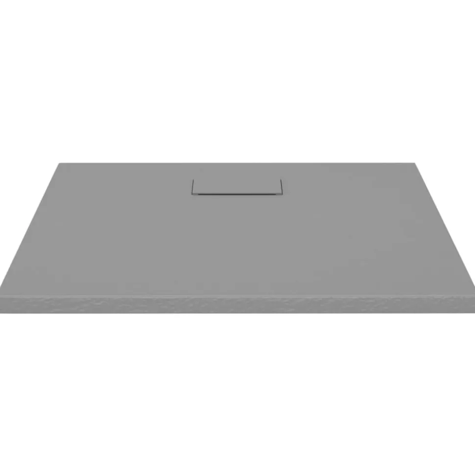 vidaXL Douchebak 80x80 cm SMC grijs