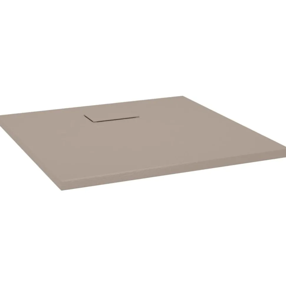 vidaXL Douchebak 80x80 cm SMC bruin