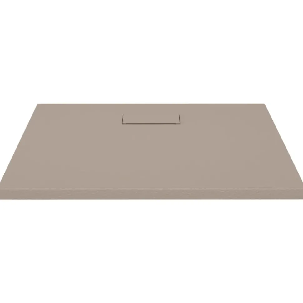vidaXL Douchebak 80x80 cm SMC bruin