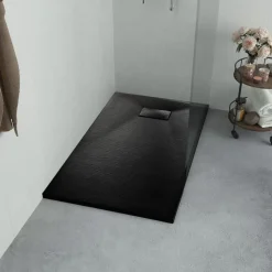 vidaXL Douchebak 80x80 cm SMC zwart
