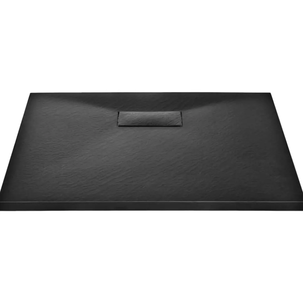 vidaXL Douchebak 80x80 cm SMC zwart