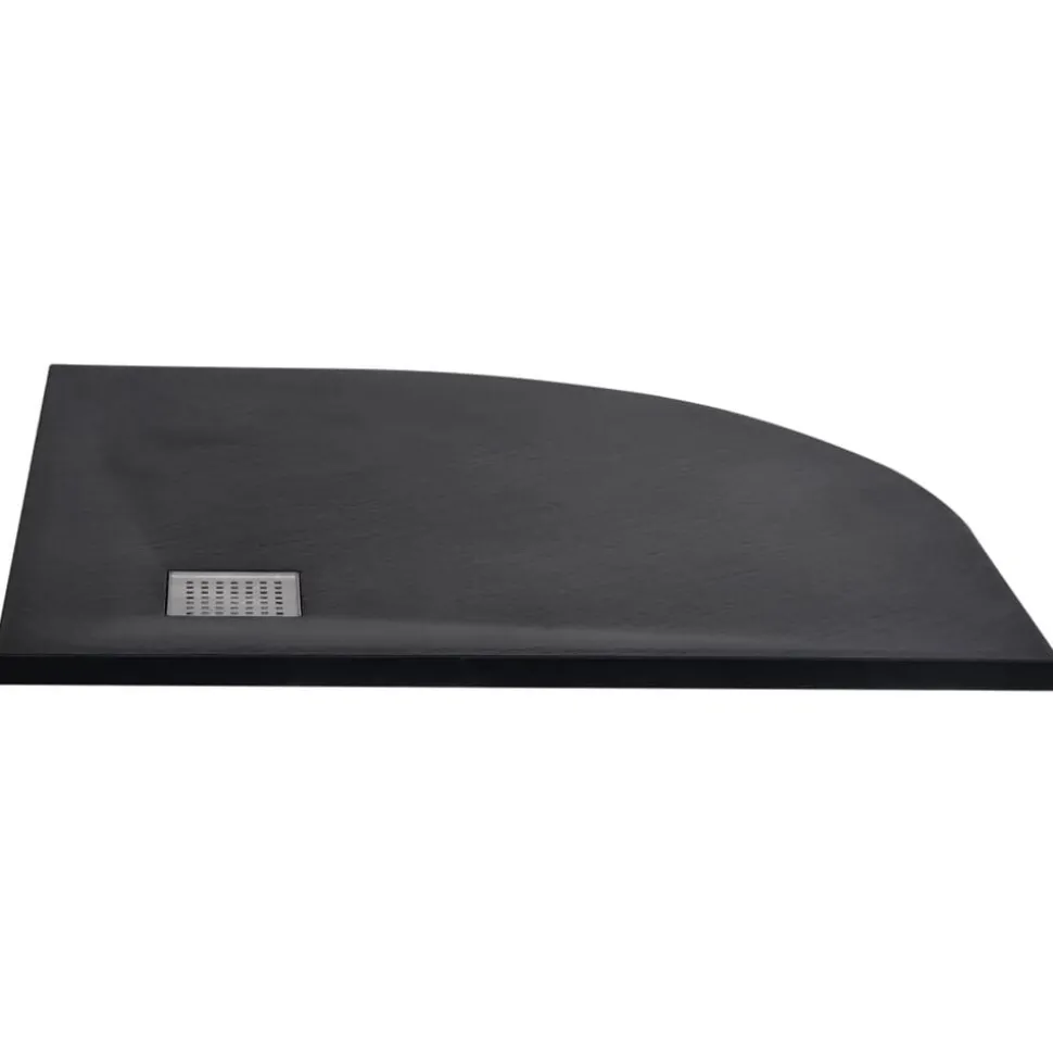 vidaXL Douchebak 90x90 cm SMC zwart