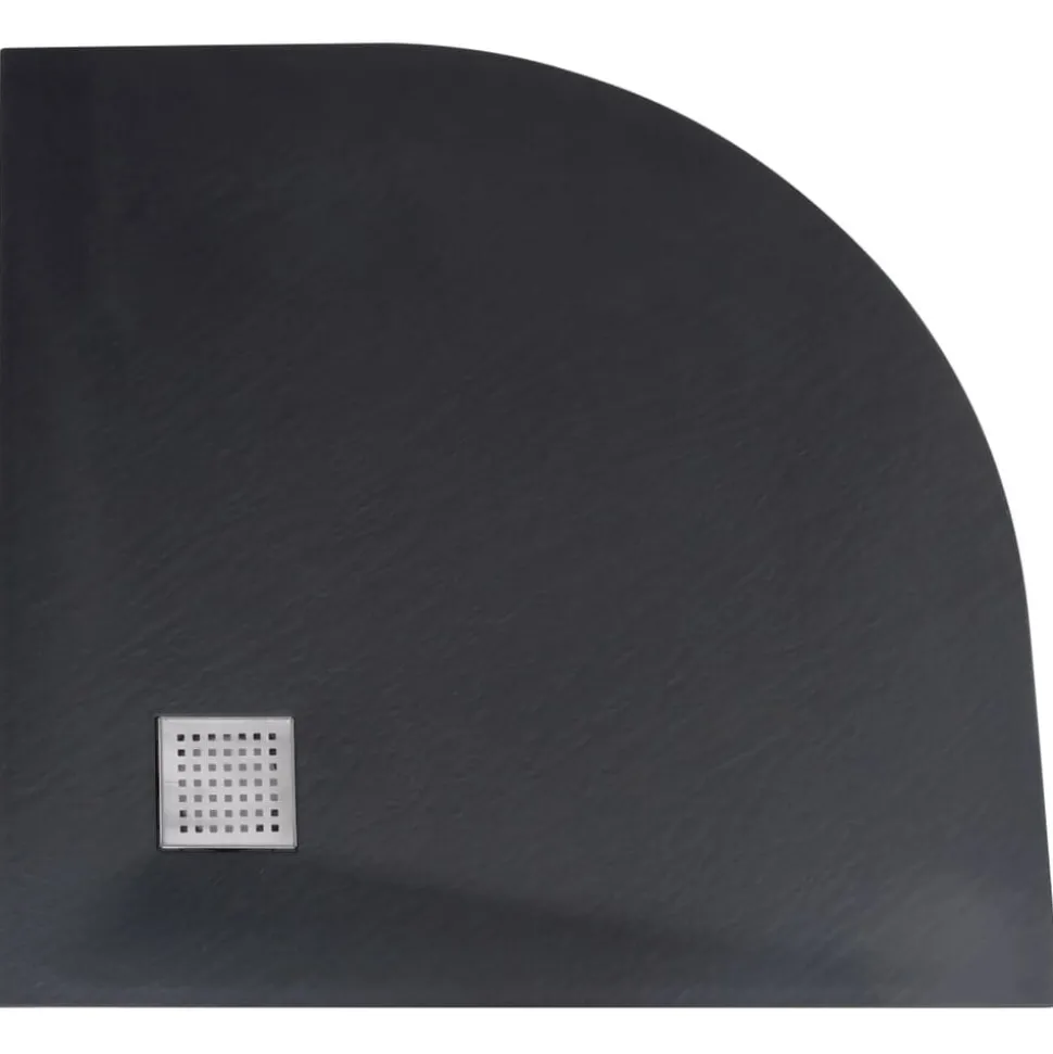 vidaXL Douchebak 90x90 cm SMC zwart