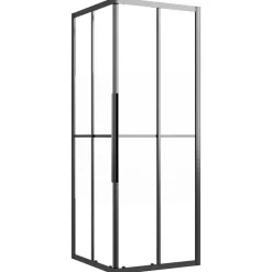 vidaXL Douchecabine 80x80x180 cm halfmat ESG zwart